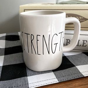 Rae Dunn “STRENGTH” coffee mug